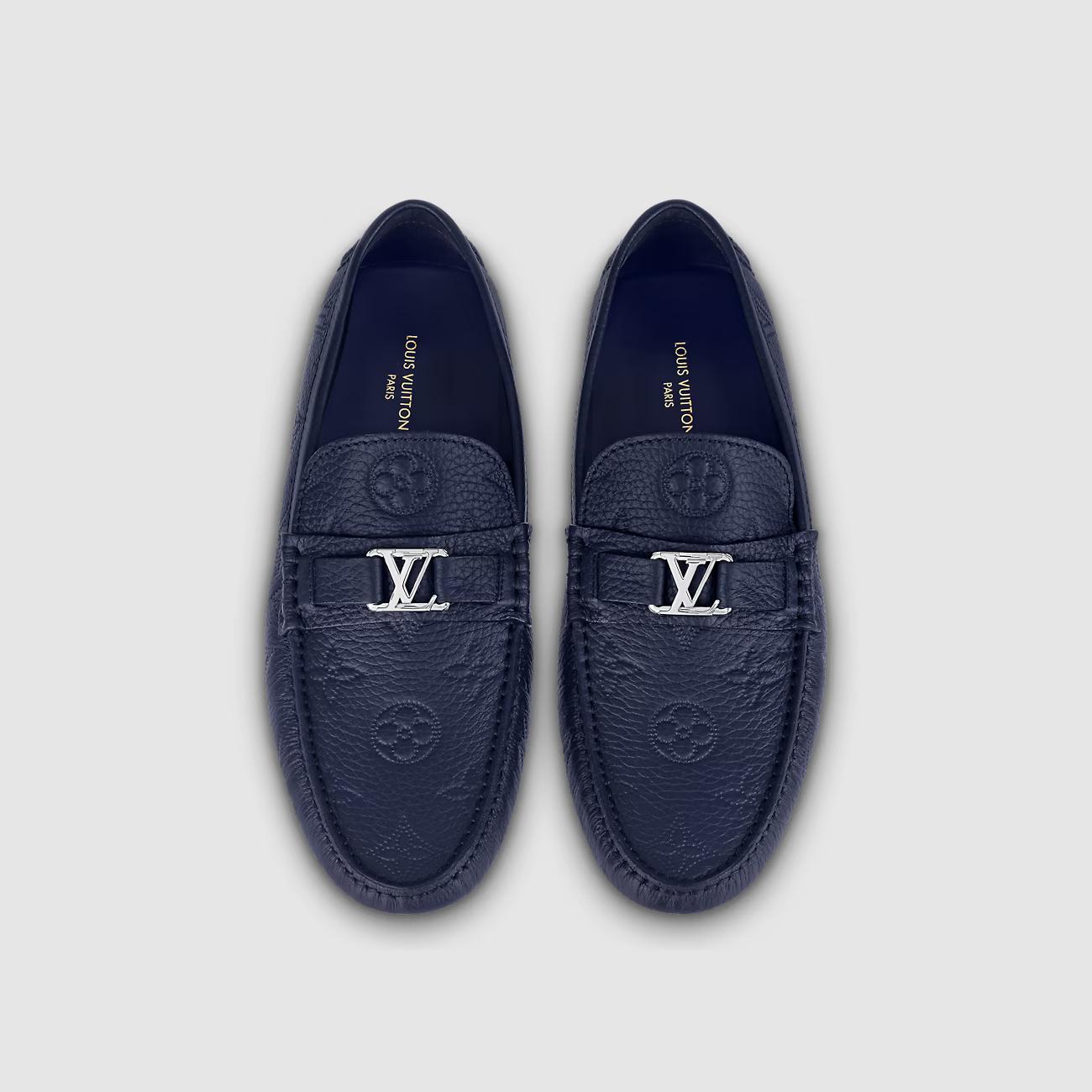 Giày Louis Vuitton Hockenheim Moccasin Nam Xanh Marine